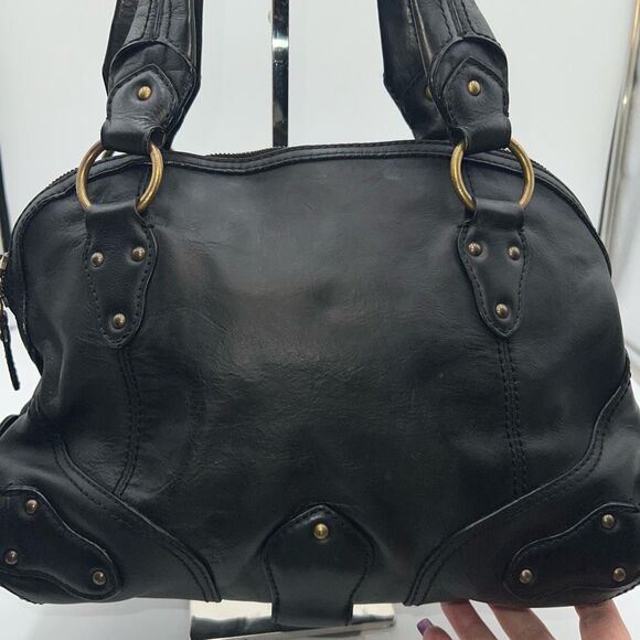 MICHAEL KORS Black Soft Genuine Pebble Leather Handbag with Dust Bag - Picture 5 of 15